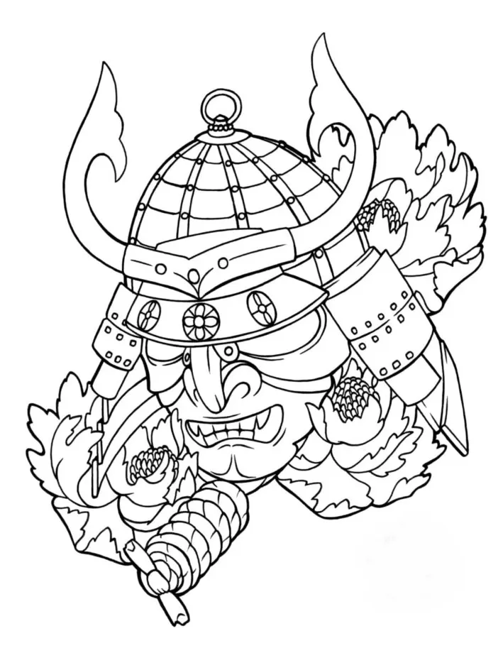 Samurai coloring pages