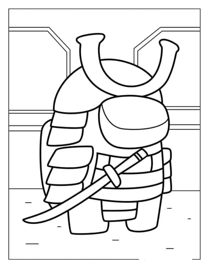Samurai coloring pages