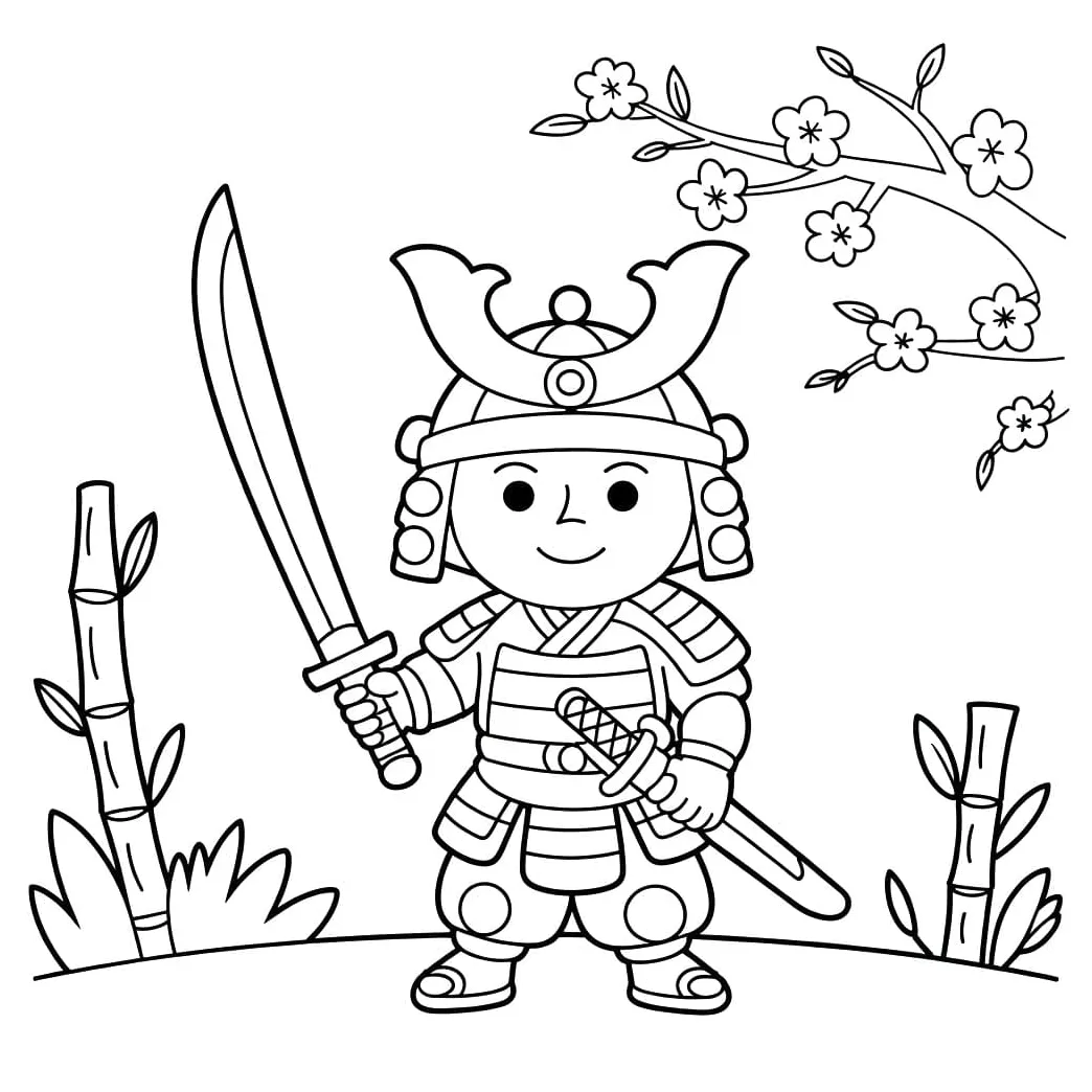 Samurai coloring pages coloringlib
