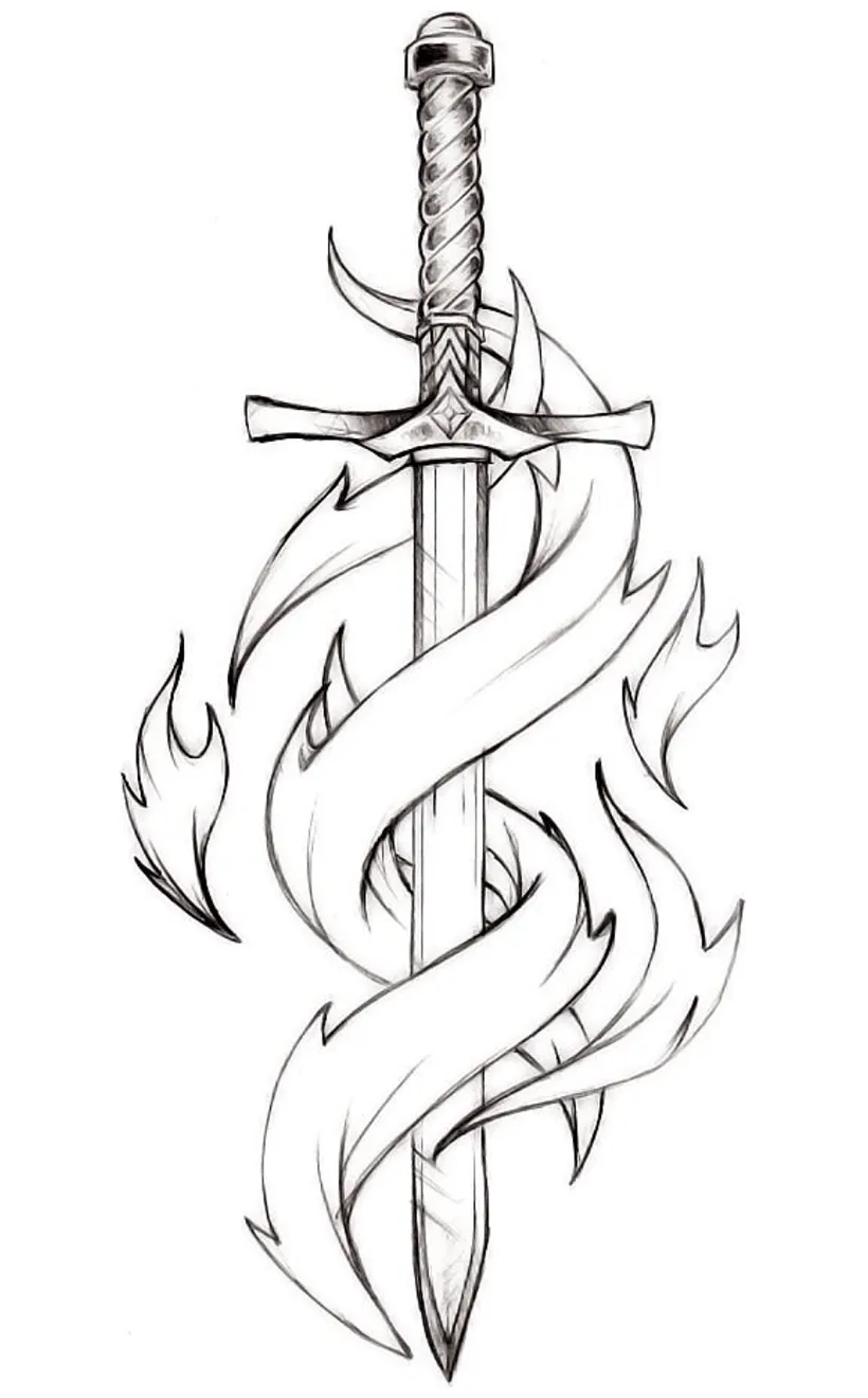 Sword coloring pages free printable coloring pages for kids