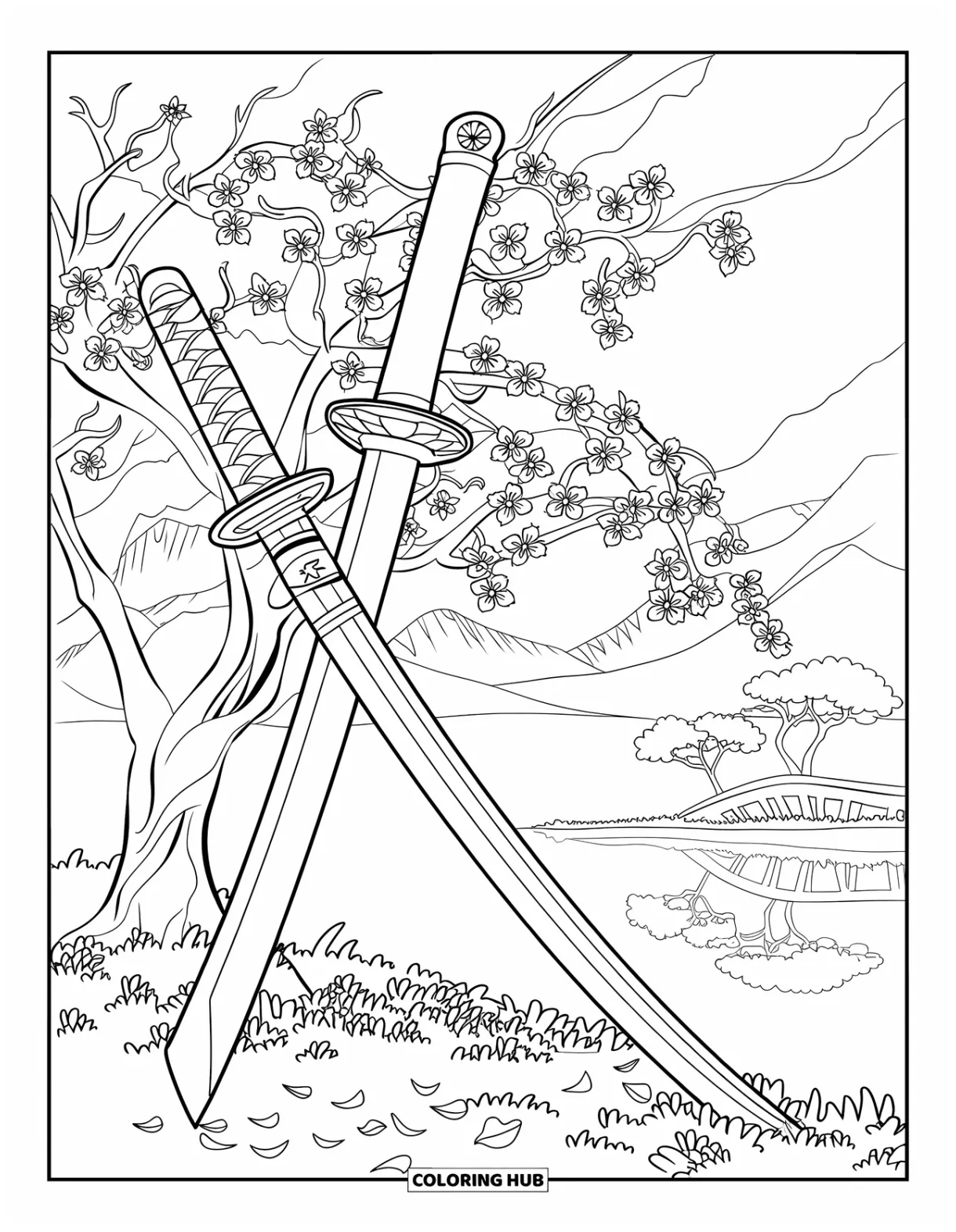 85+ sword coloring pages for kids & adults free printable pdfs printable coloring page