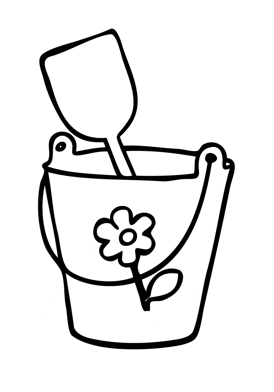 Coloring page set for sandbox