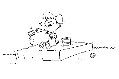Sandbox coloring page coloring printable coloring page