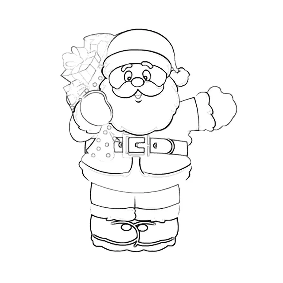Santa Coloring Page by Richard67915 on DeviantArt