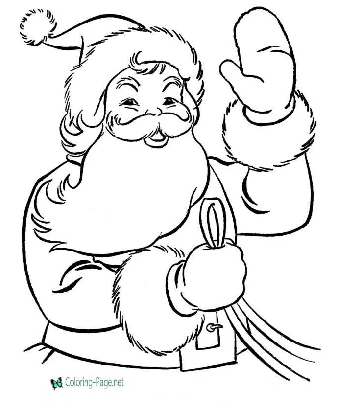 Santa Coloring Pages