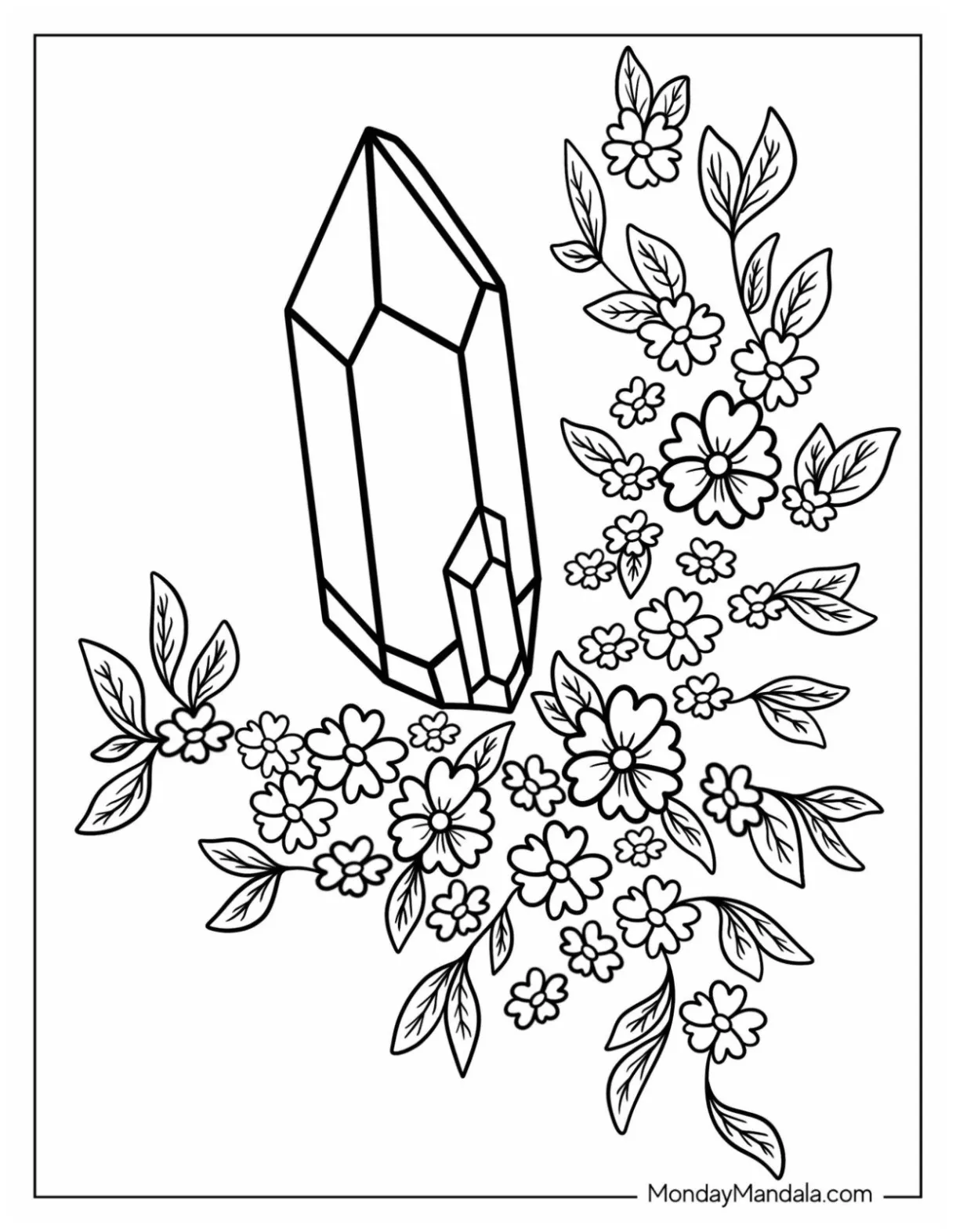 20 crystal coloring pages free pdf printables