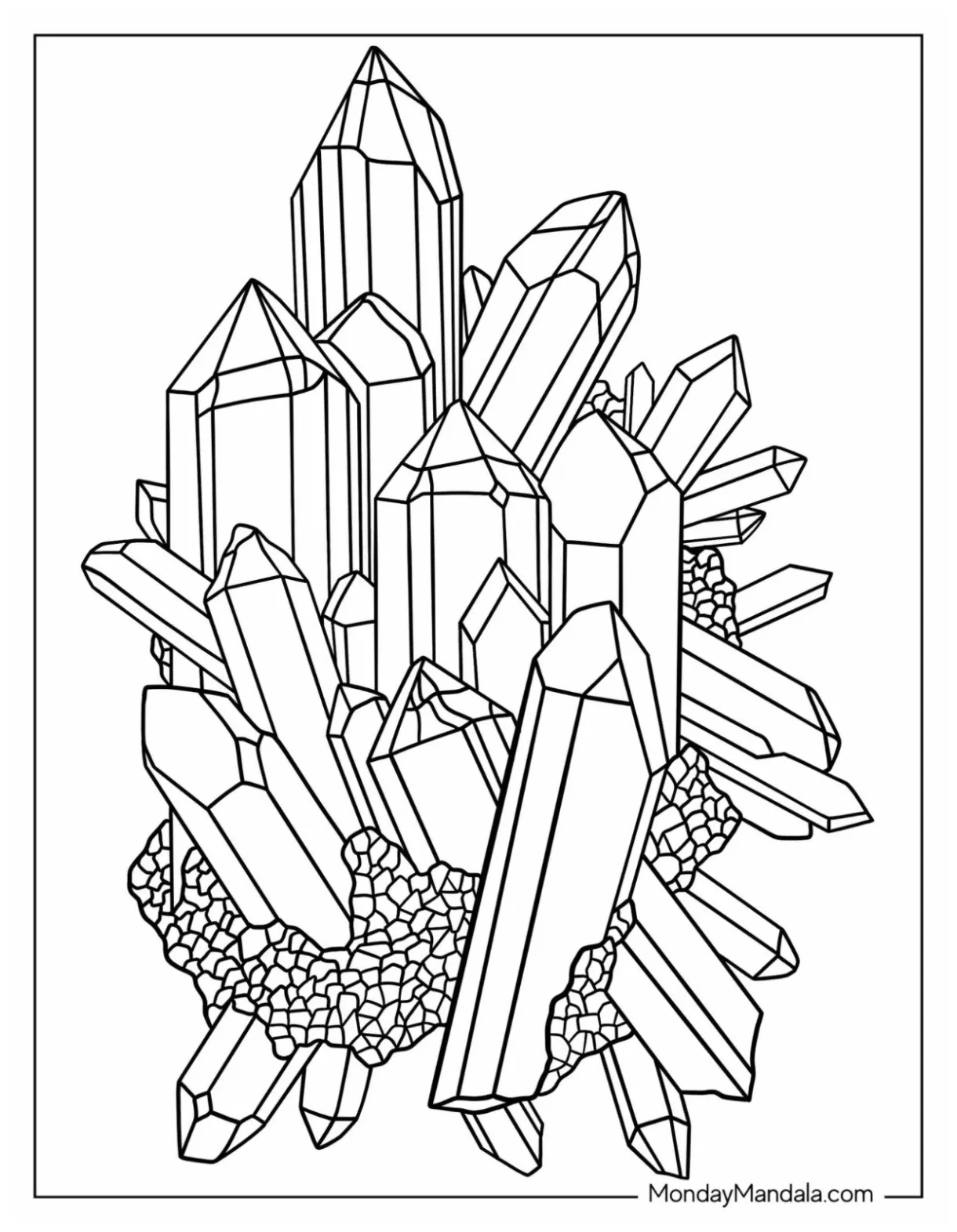 20 crystal coloring pages free pdf printables