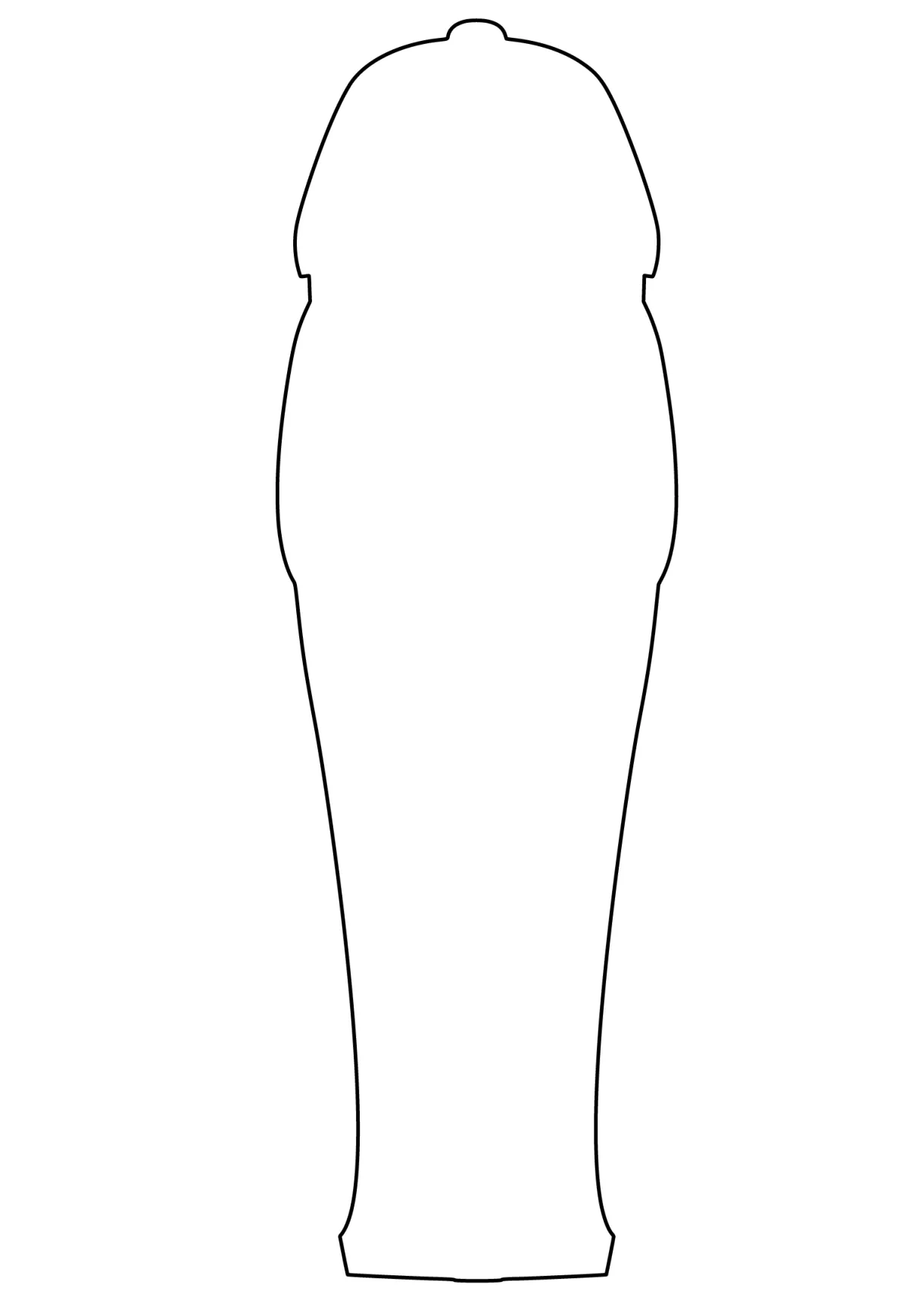 Shape of sarcophagus free printable papercraft templates