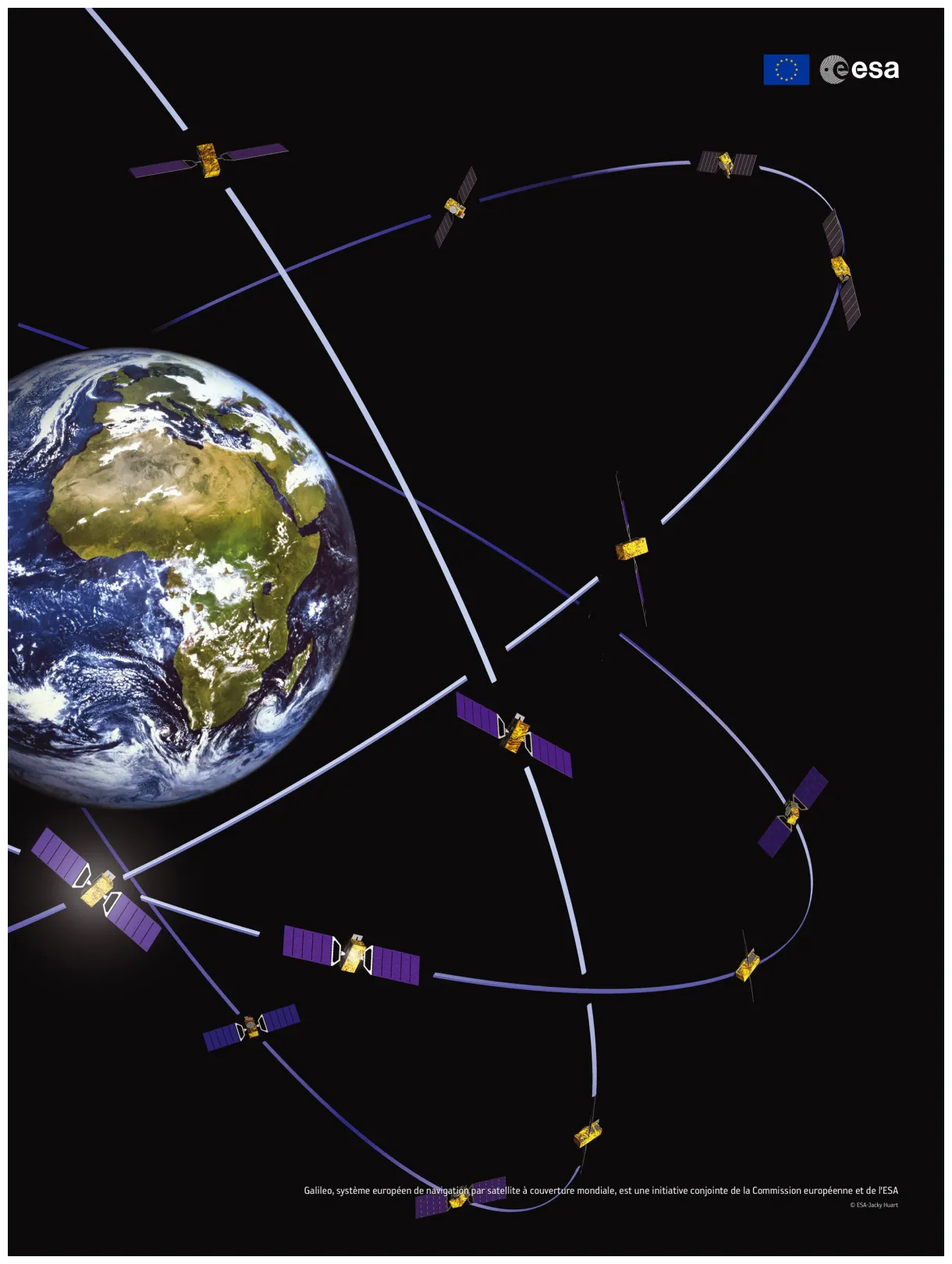 Esa galileo, système européen de navigation par satellite à