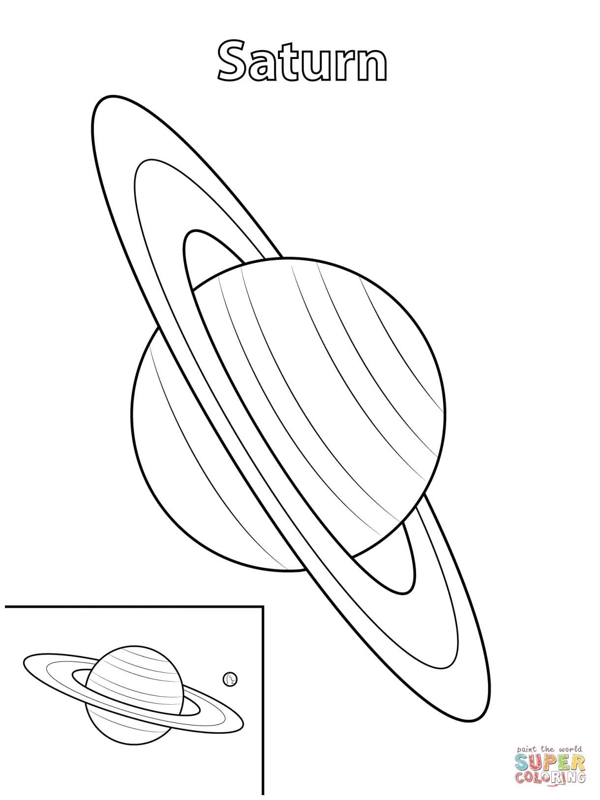 Saturn coloring pages print coloring home