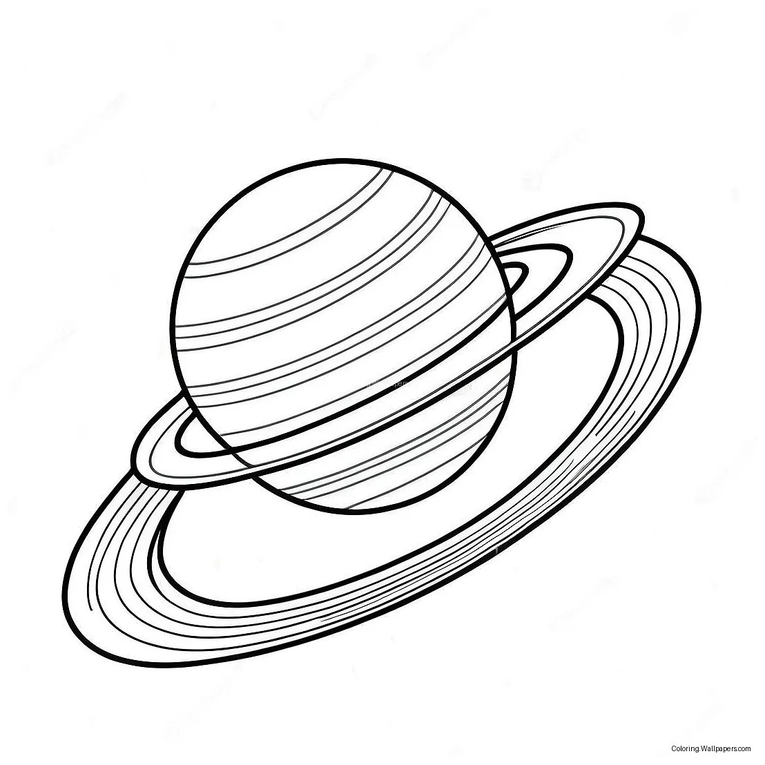 Colorful saturn with rings coloring page 22663-17913