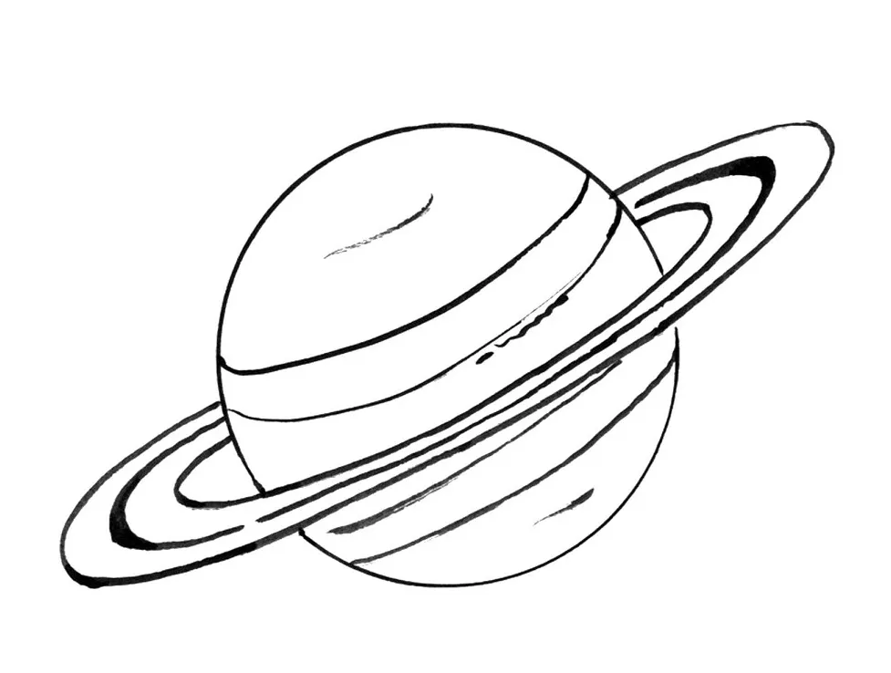 Printable saturn coloring play free coloring game online