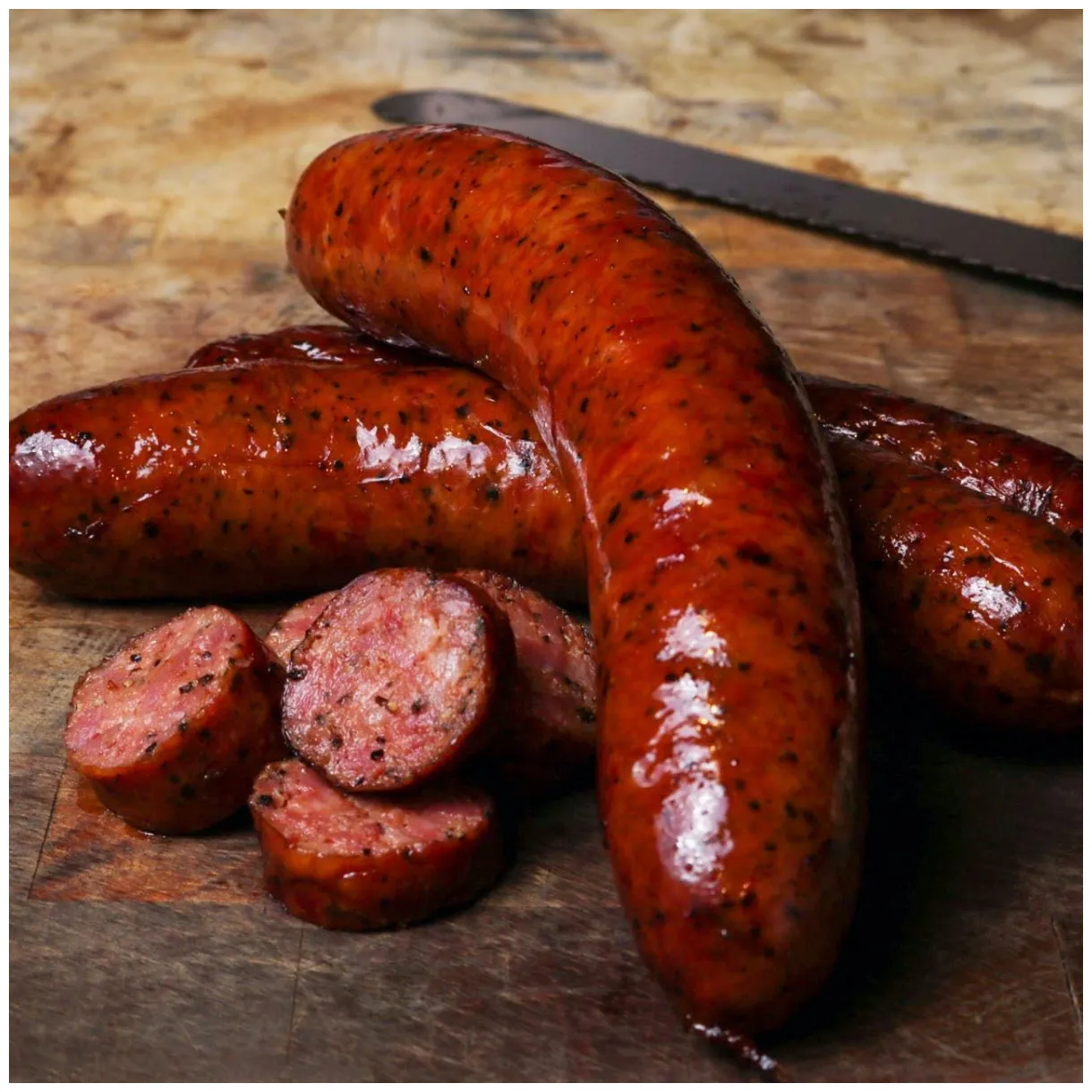 Original texas smoked sausage by terry black's barbecue goldbelly