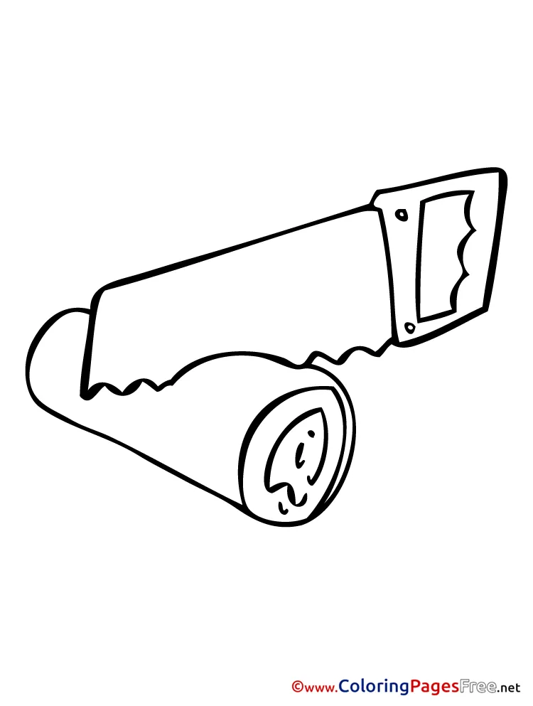 Saw Coloring Pages - Coloring Nation