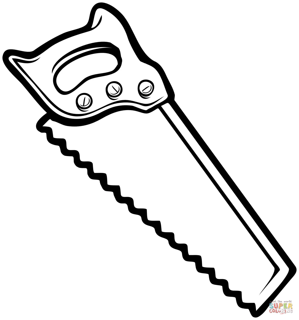 Saw coloring page | Free Printable Coloring Pages