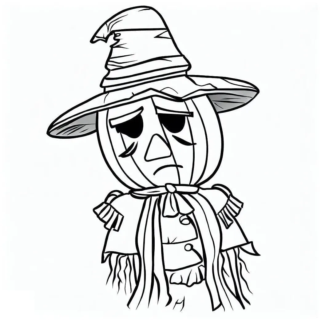 Scarecrow sheet 2 coloring page download, print or color online for