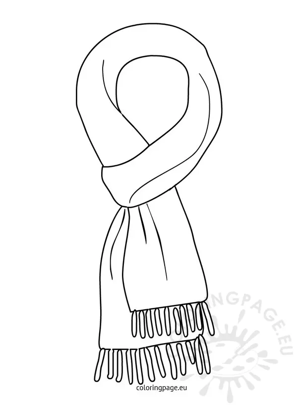 Scarf coloring page at getcolorings free printable colorings