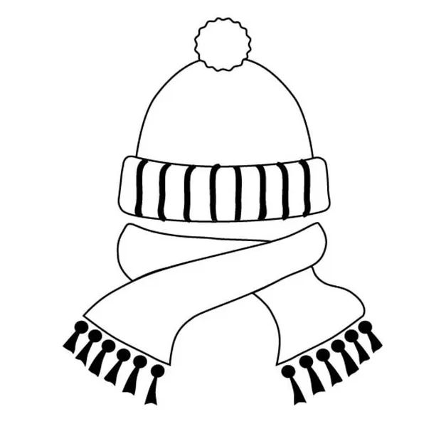 Scarf coloring page at getcolorings free printable colorings