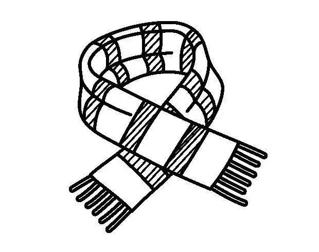 Scarf coloring page at getdrawings