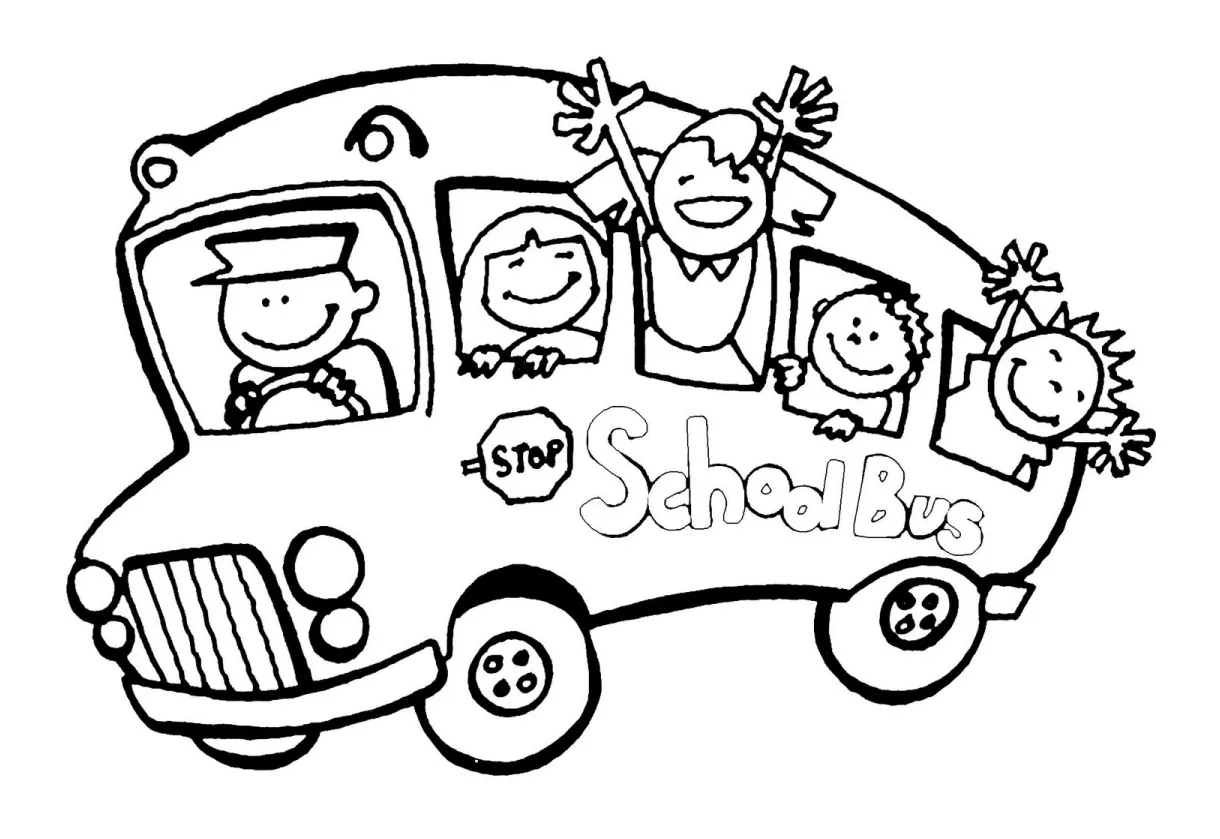 Coloring pages school bus clipart panda free clipart s
