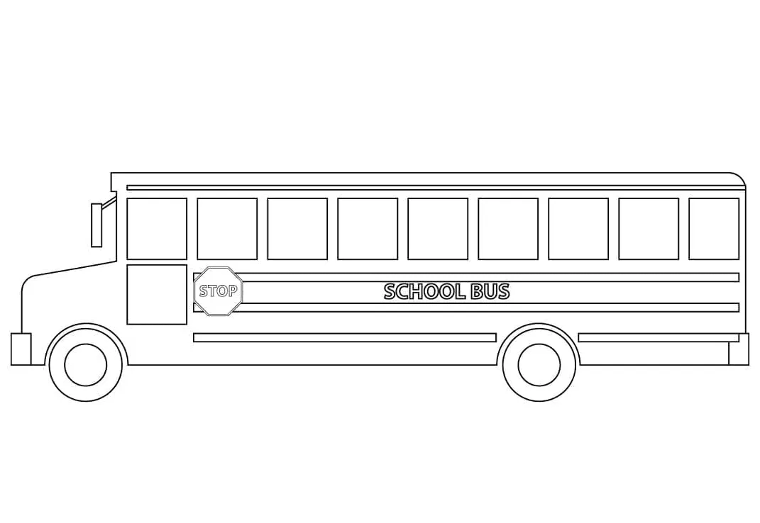 School bus for kids coloring page download, print or color online for