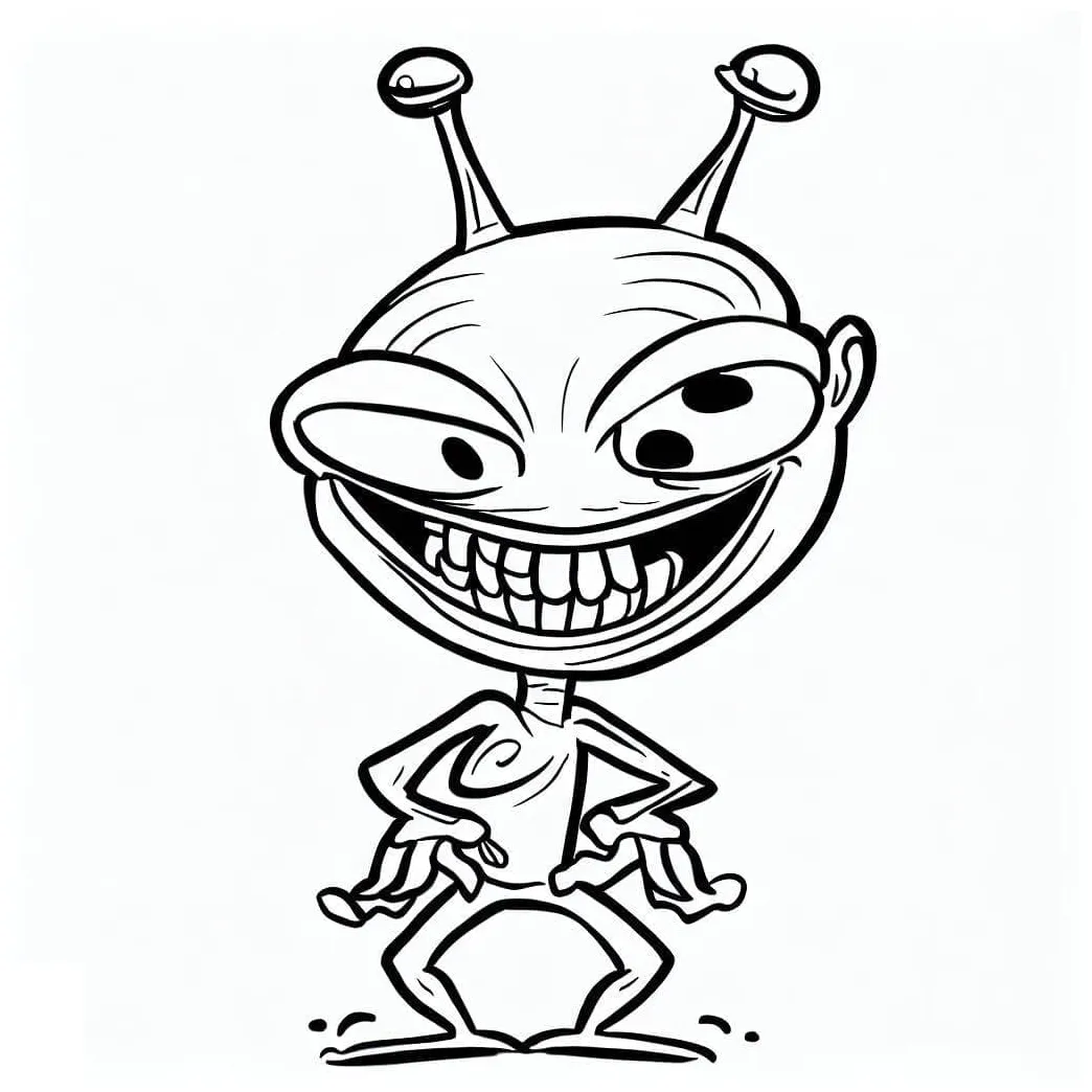 Alien coloring pages coloringlib