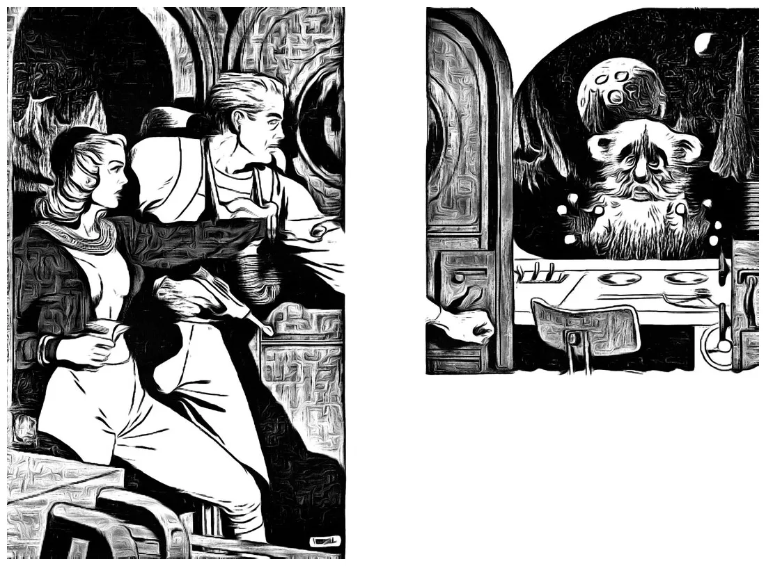 Printable sci-fi coloring page for adults printable sc-fi comic