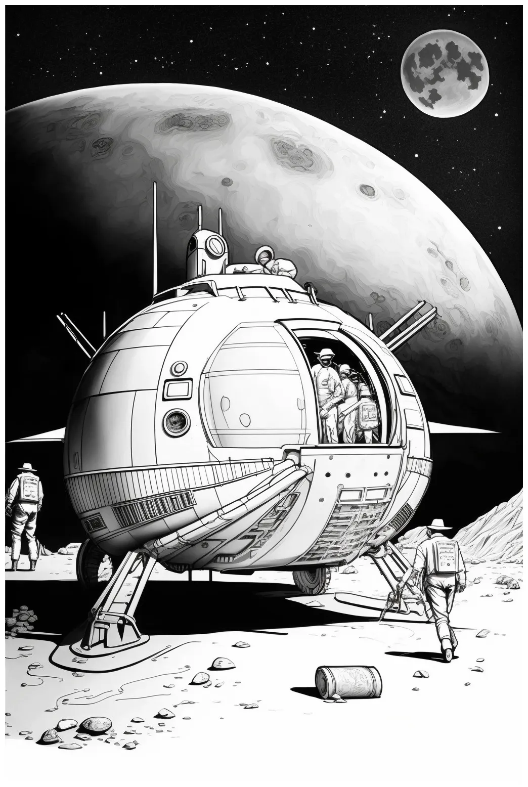 Sci-fi sensations a coloring book for adult science fiction enthusiasts