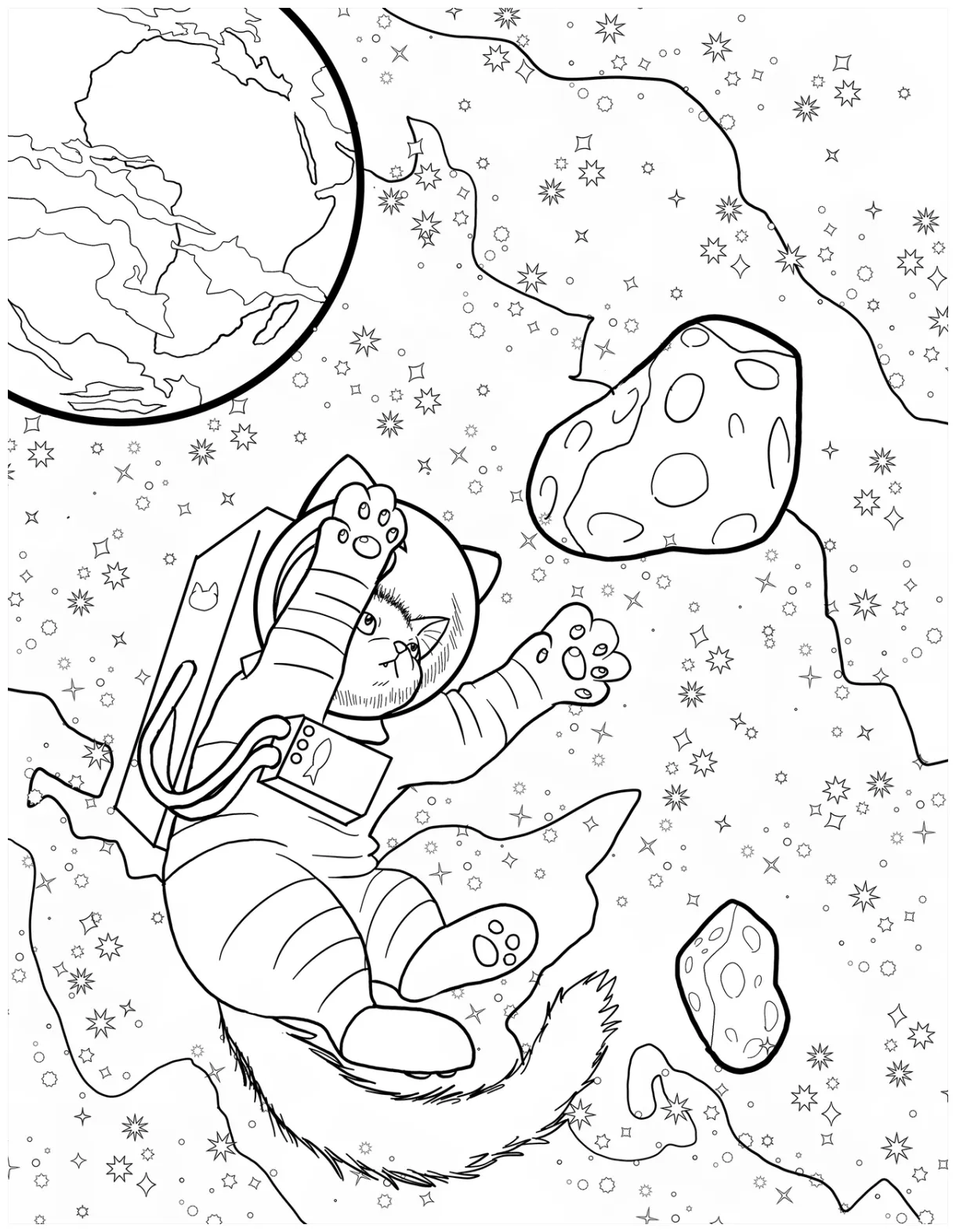 Sci fi coloring page penup artofit
