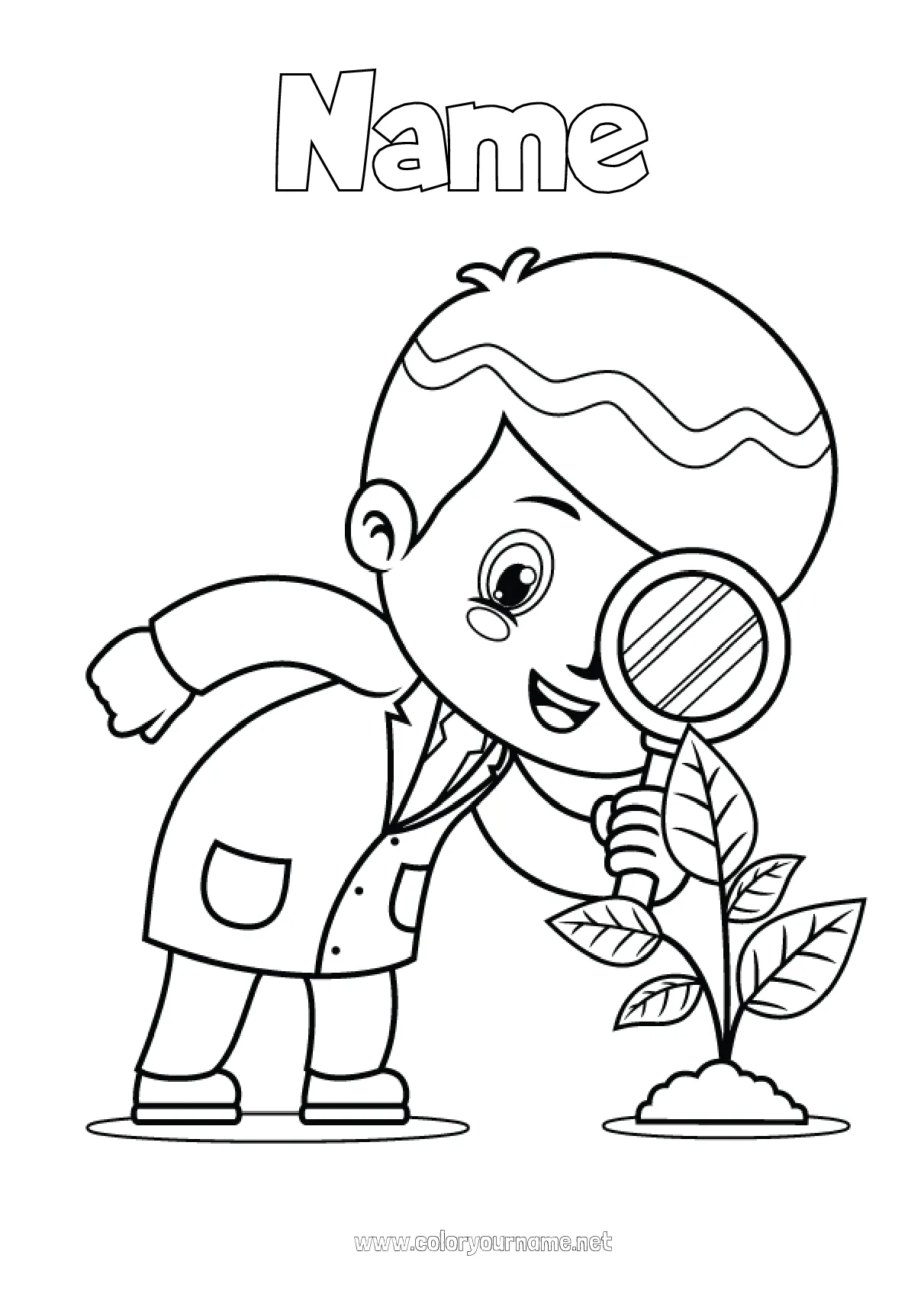 Coloring page no.2697 exploration careers scientist science
