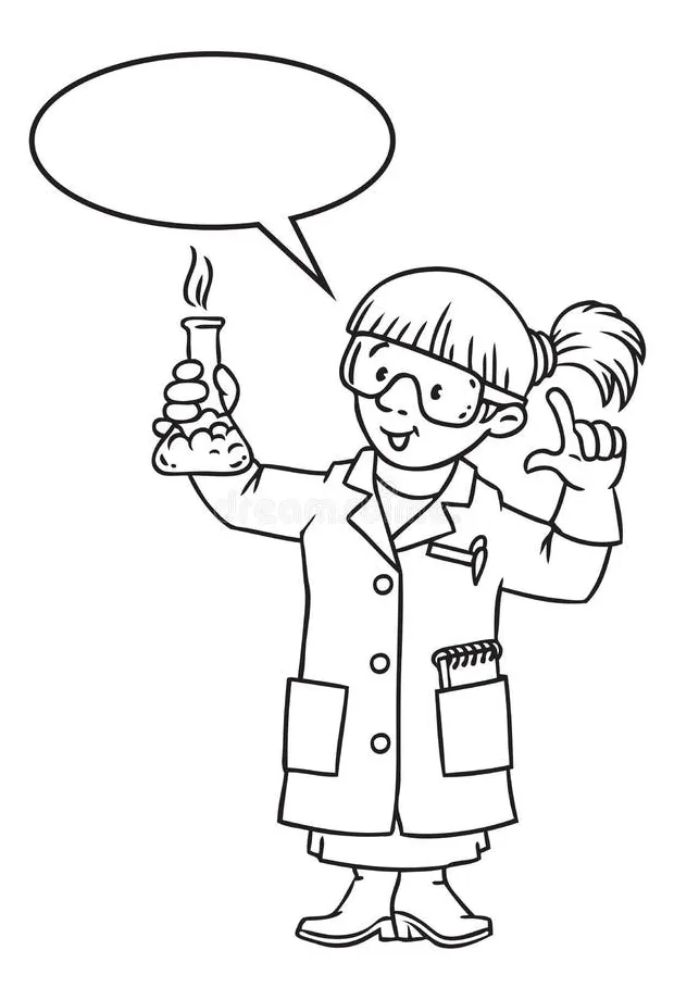 Science Lab Coat Coloring Page Coloring Pages