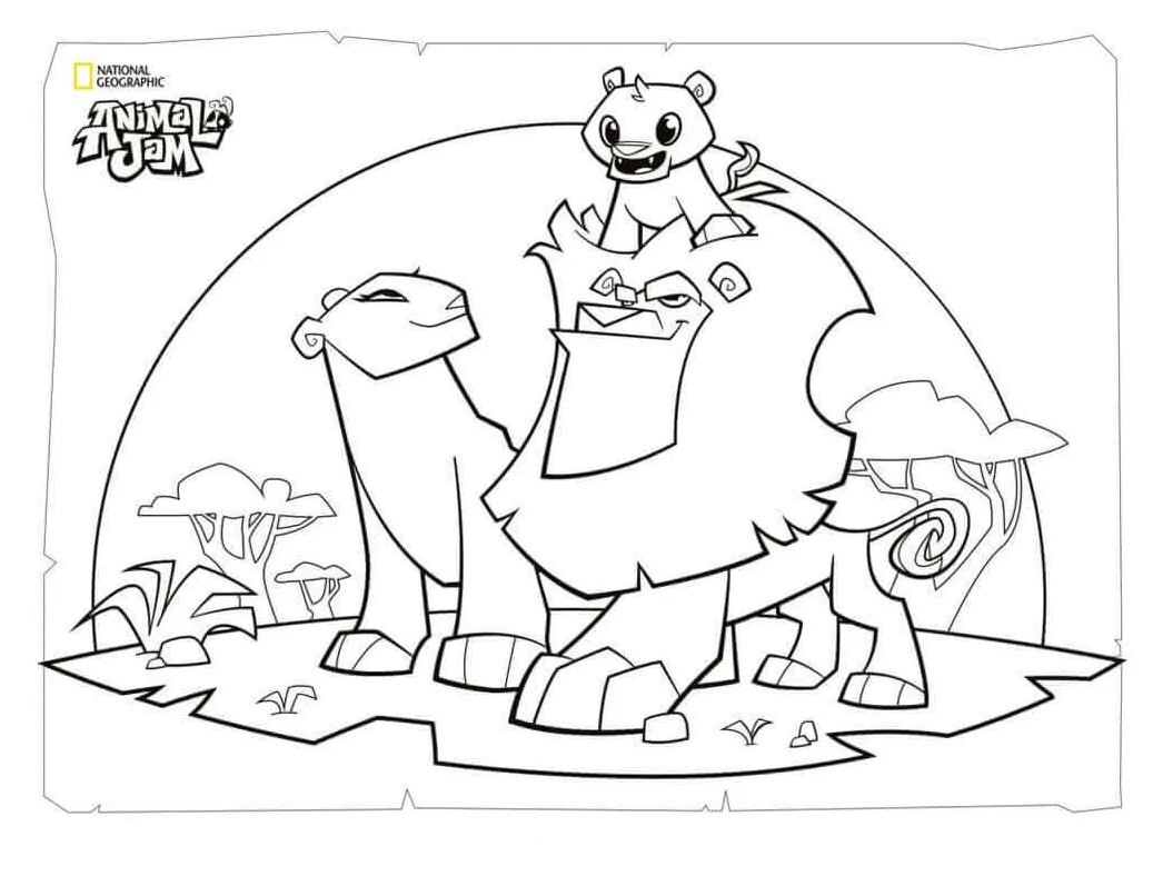 Animal jam coloring pages printable coloring pages. free
