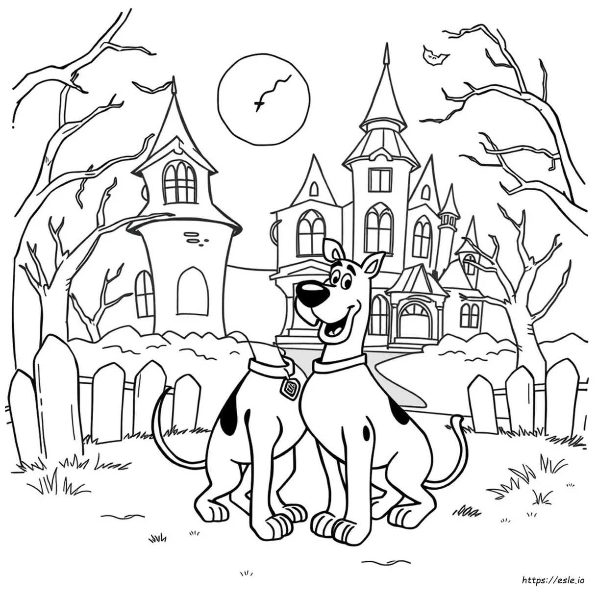 Scooby doo coloring page