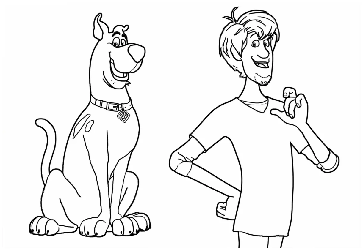 Scooby-doo coloring pages coloringlib