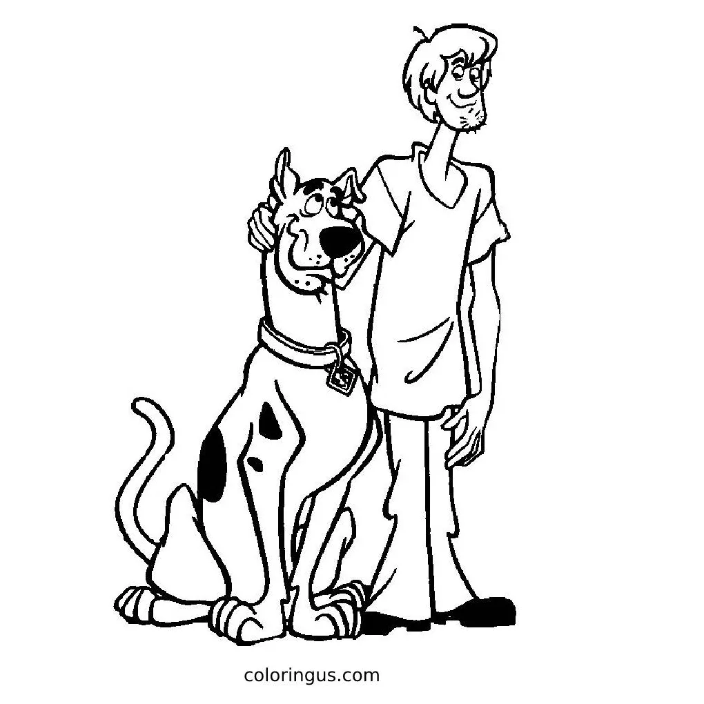 Scooby Doo Coloring Pages (Free Printable PDF)