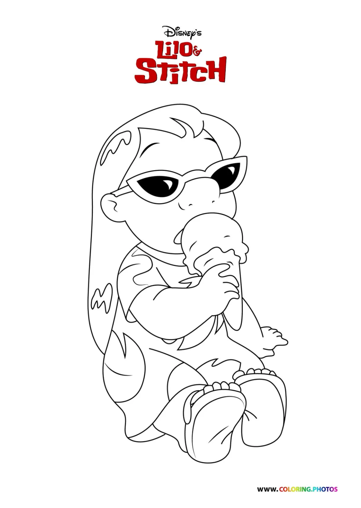 Scooby doo eating coloring page