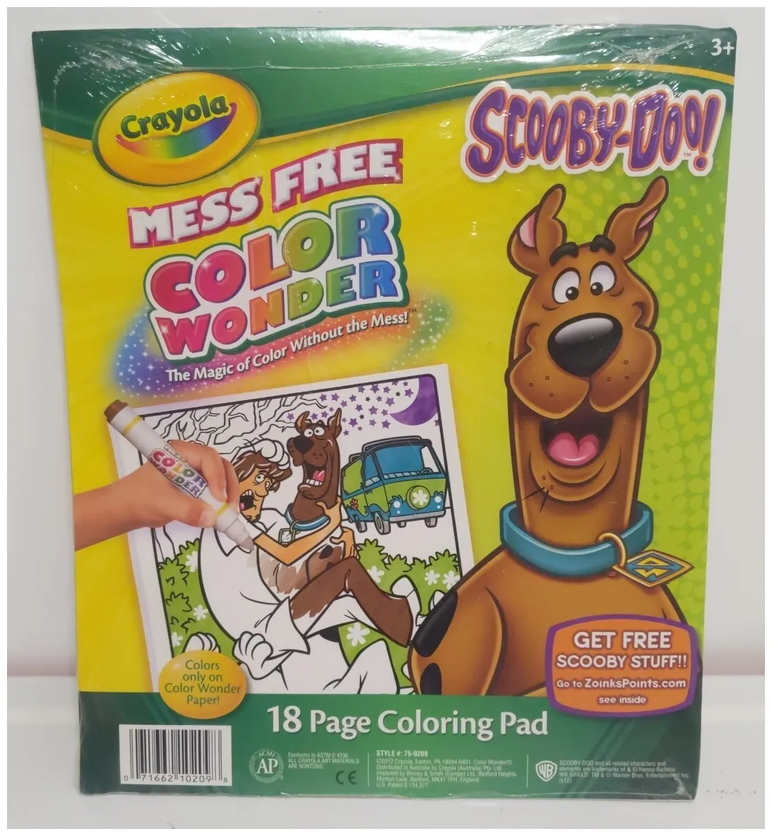 Scooby doo eating coloring page