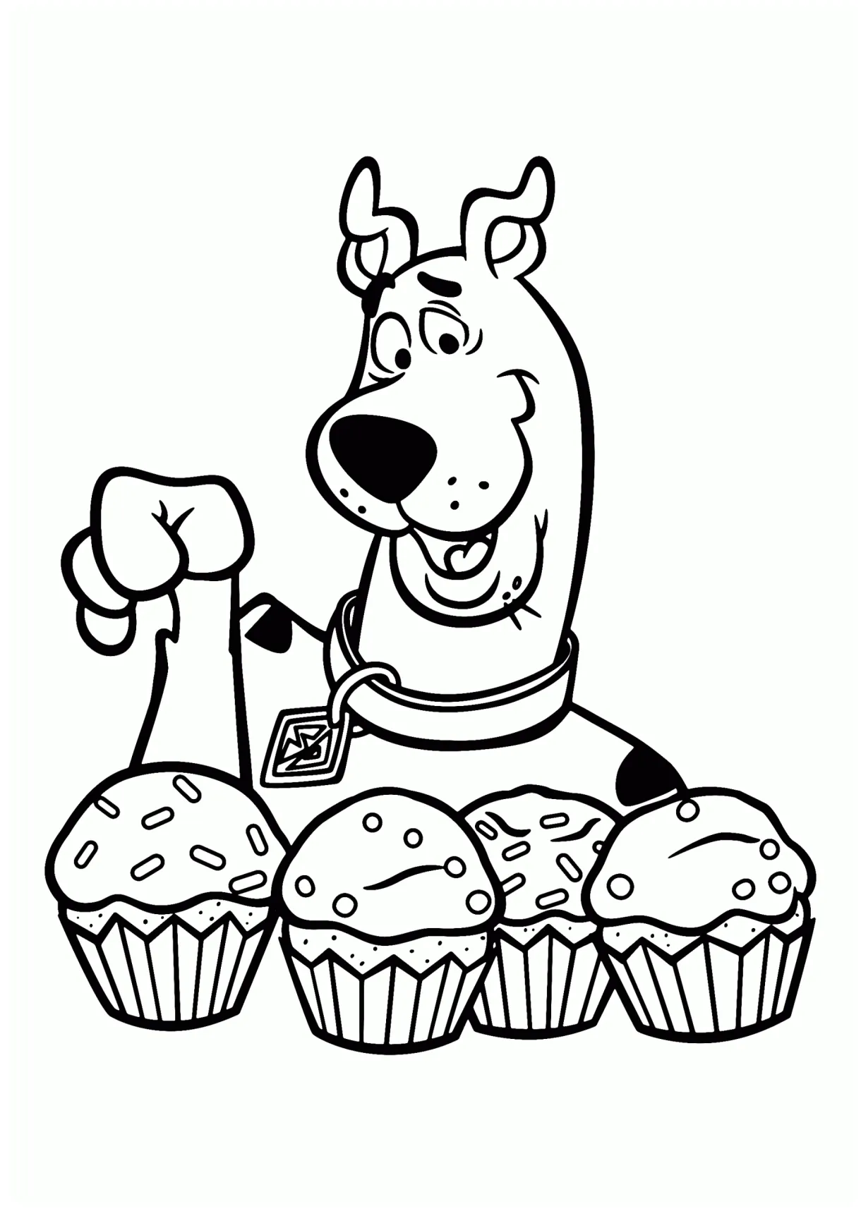 Printable coloring pages scooby doo printable coloring page