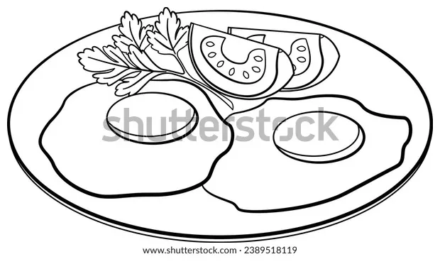 83 scrambled eggs coloring page s, s, 3d objects printable coloring page