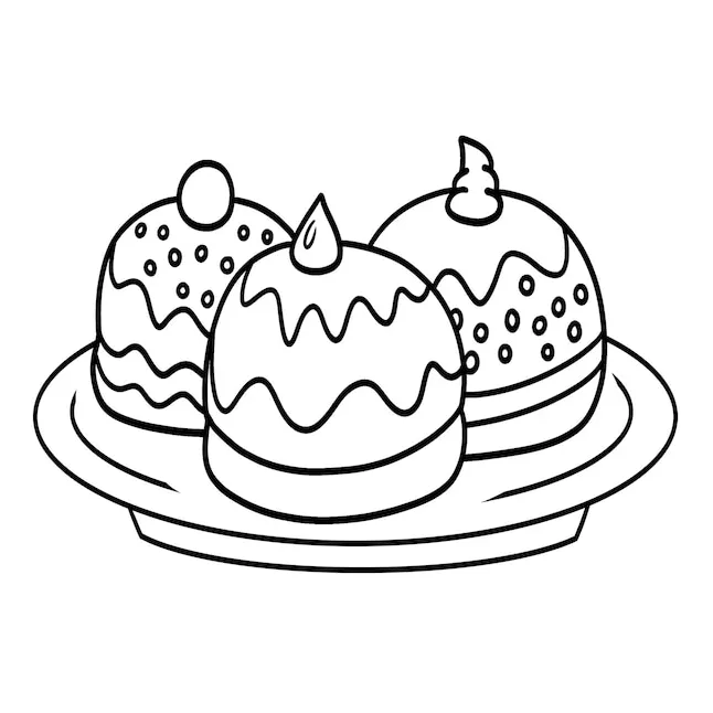 Scrambled eggs coloring page vectors & illustrations for