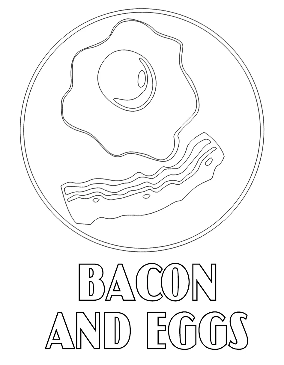 Scrambled Eggs Coloring Pages - Coloring Nation