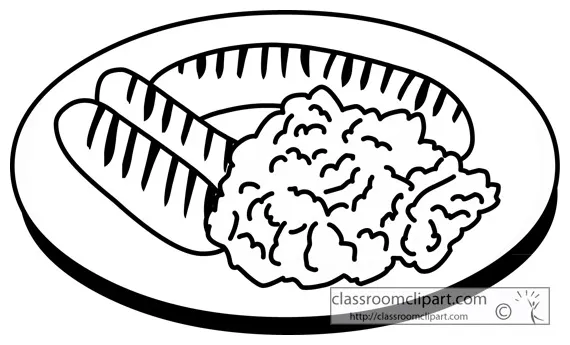 Scrambled eggs drawing coloring home