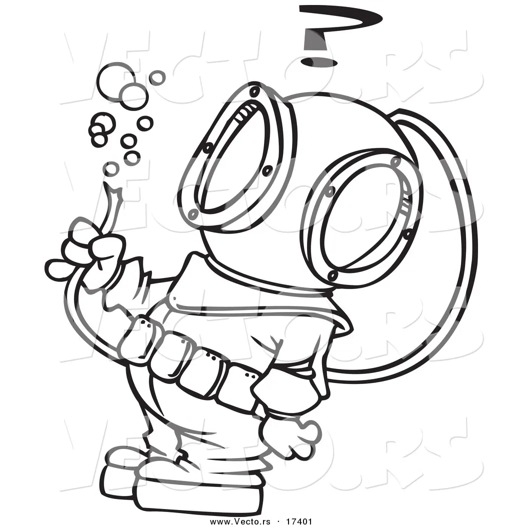 Scuba diving drawing at getdrawings free
