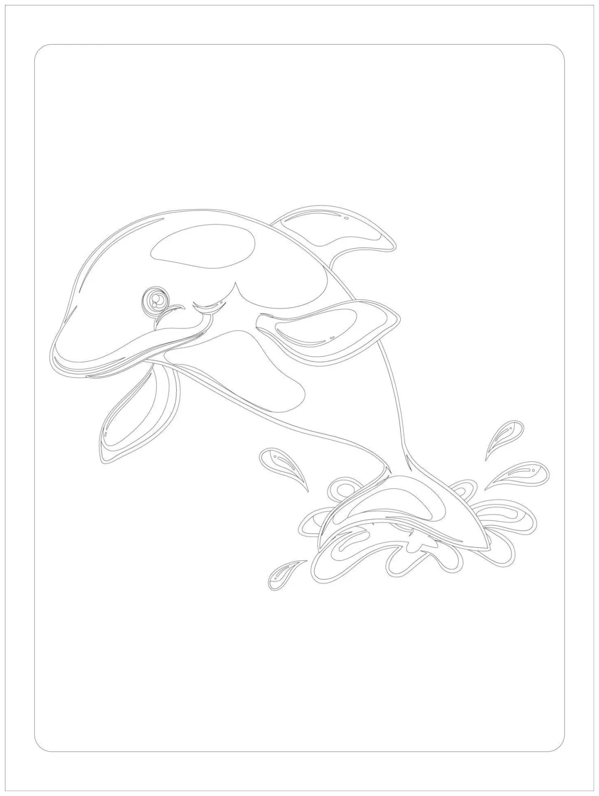Sea animals coloring page 14029886 vector art at vecteezy