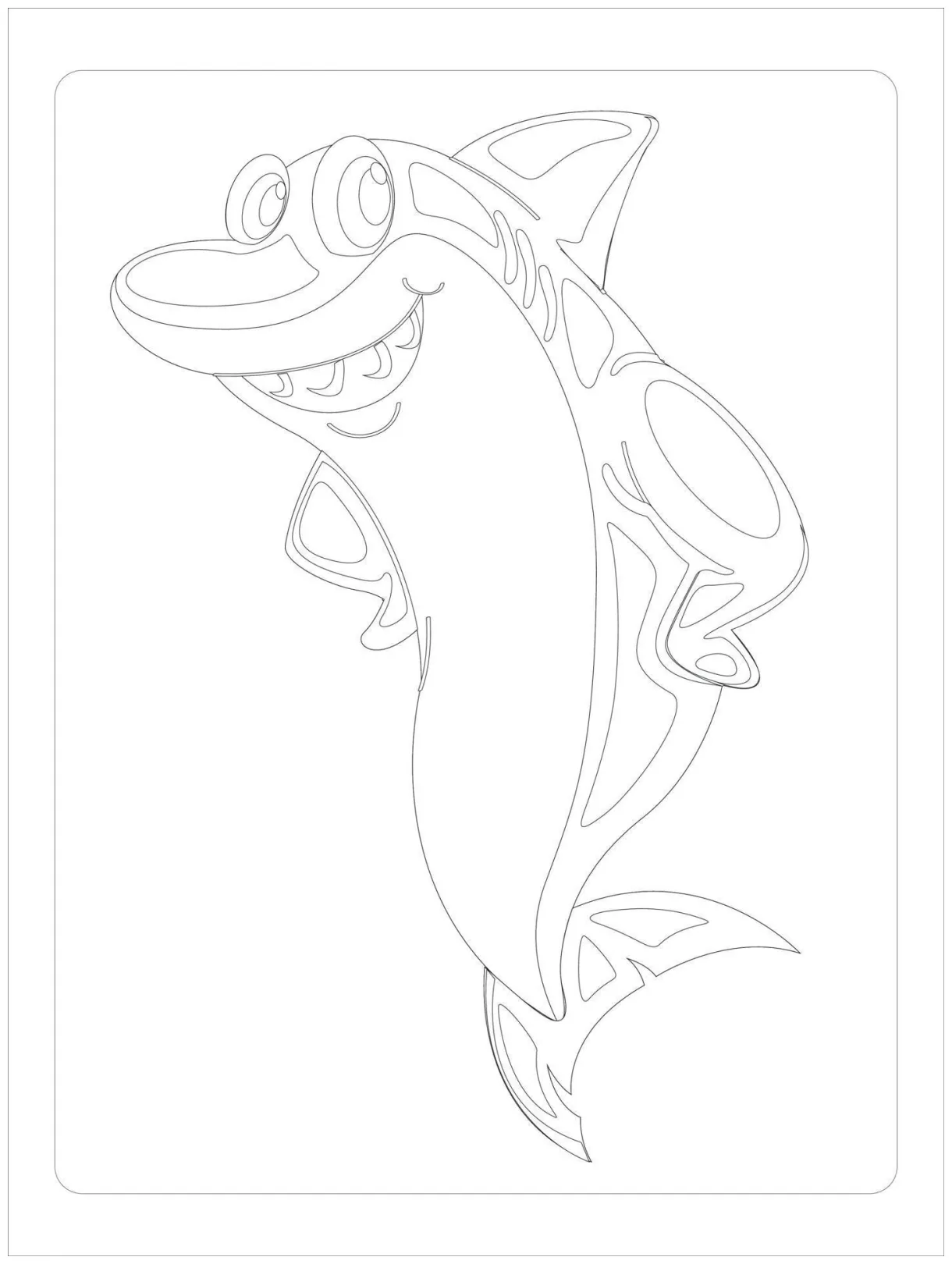 Sea animals coloring page 14029867 vector art at vecteezy
