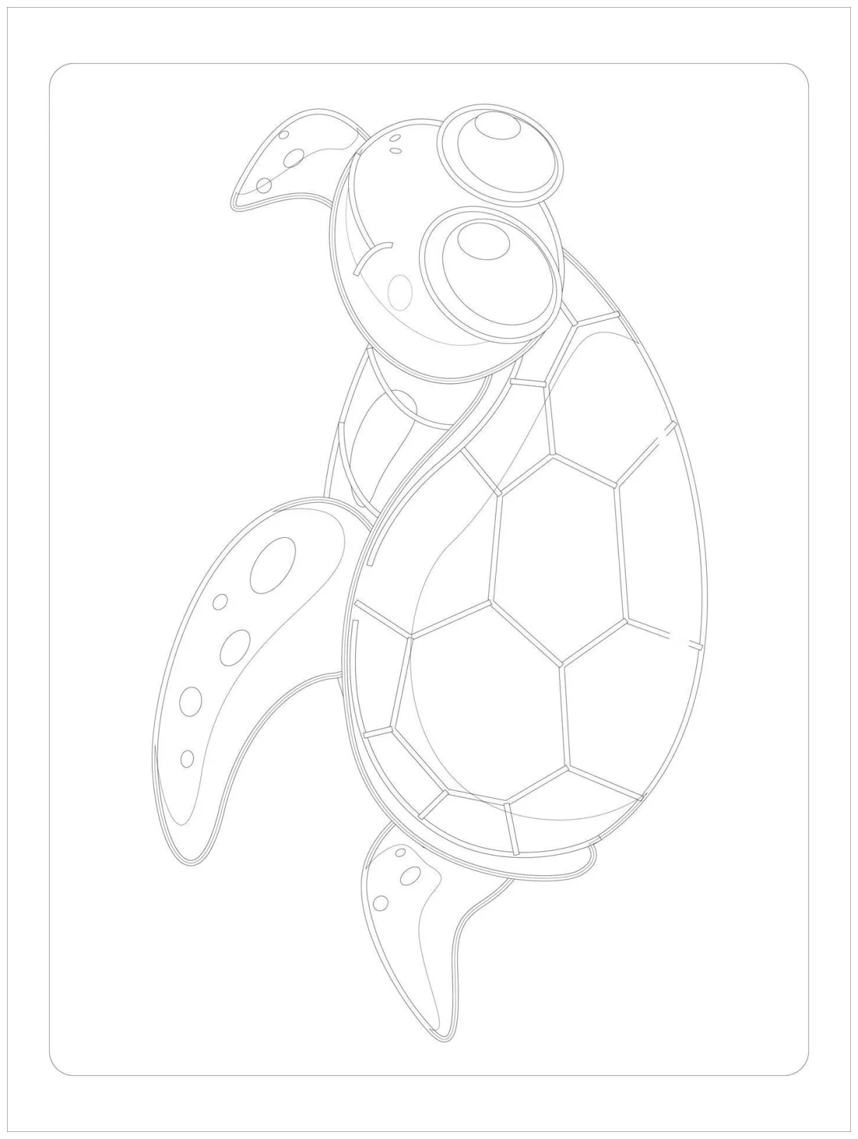 Sea animals coloring page 14029907 vector art at vecteezy