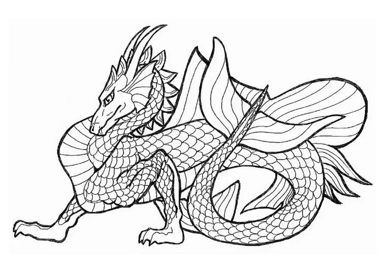 Coloring page sea dragon free printables img 11045