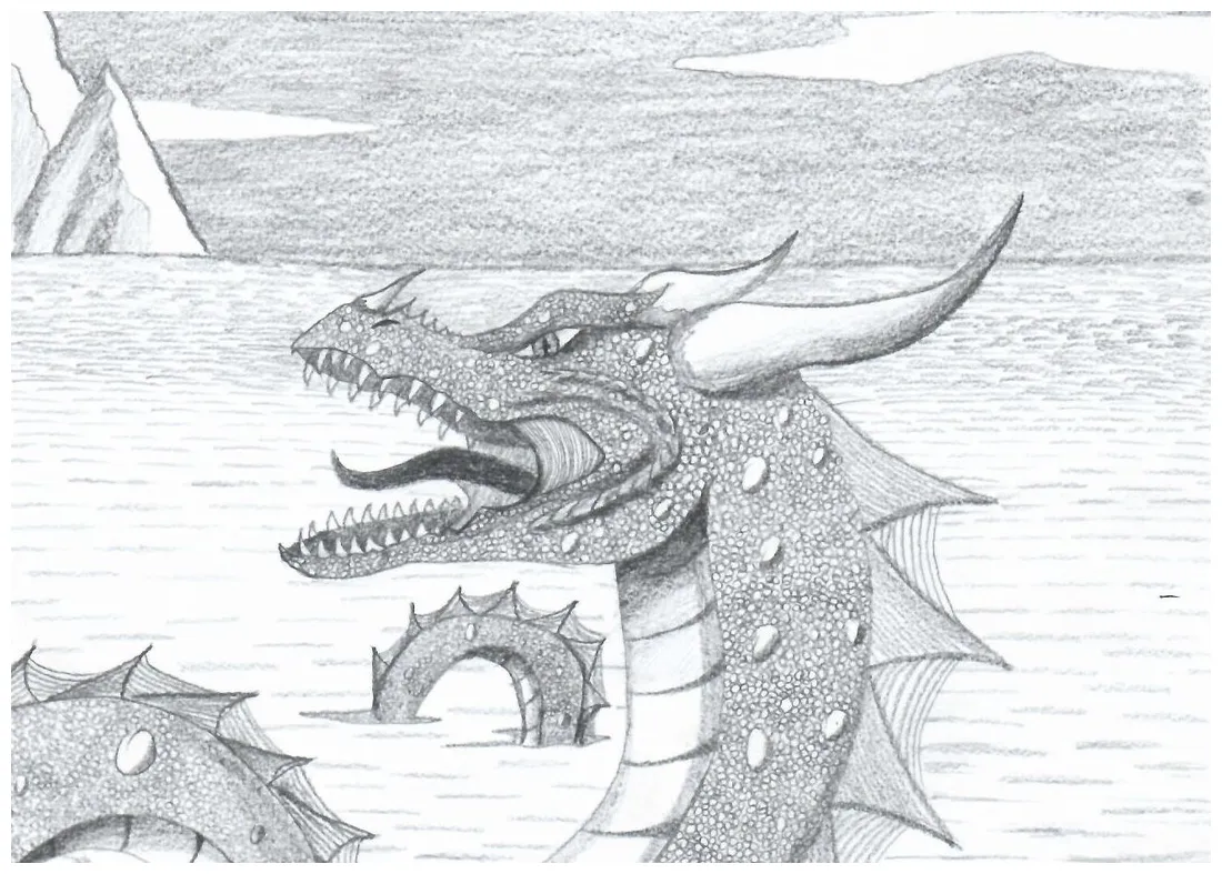 Sea dragon coloring page etsy