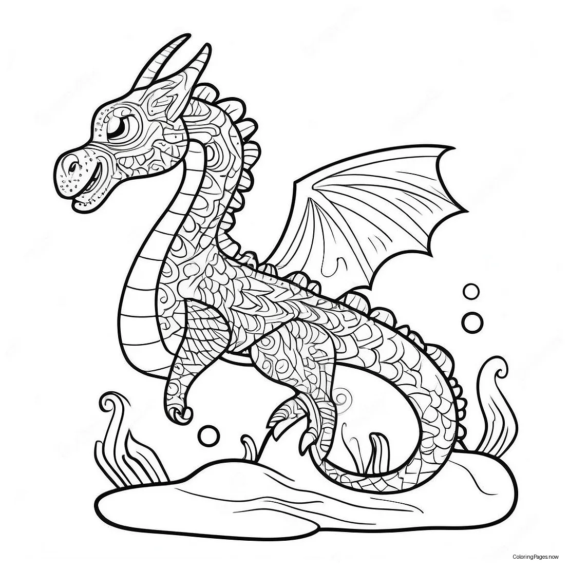 Sea Dragon Coloring Page (22711-18250)