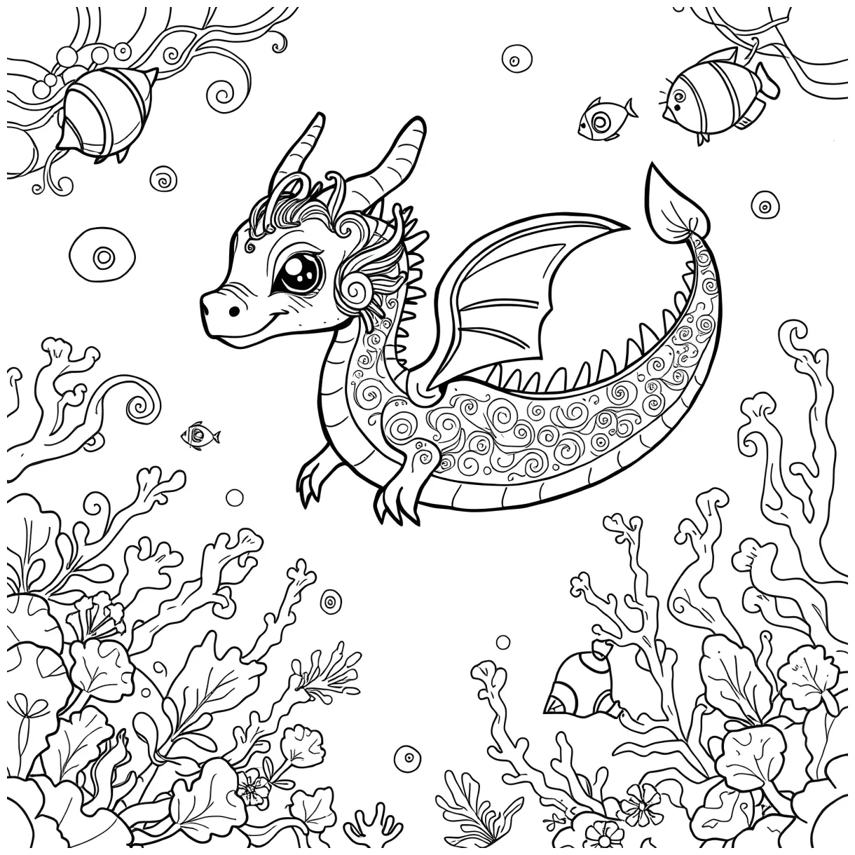 3 Best Sea Dragon Coloring Pages (Free Printable PDFs)